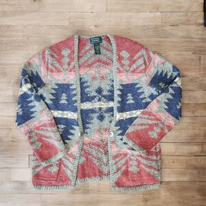 Lauren By Ralph Lauren Pastel Knit Sweater